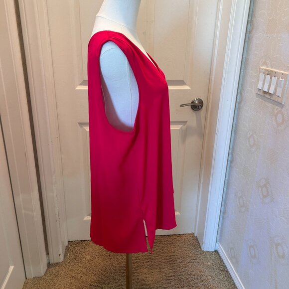ANN TAYLOR Red Tank Shell Blouse in Women's Size Large - Picture 5 of 7